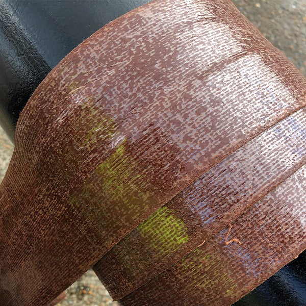 Outer wrap scrim pipe fabric protection mesh
