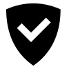 check mark inside a shield