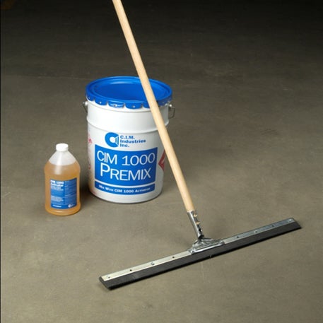 CIM premix and activator job site brush applied concrete