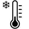 icon image of a thermometer showing a low temperature