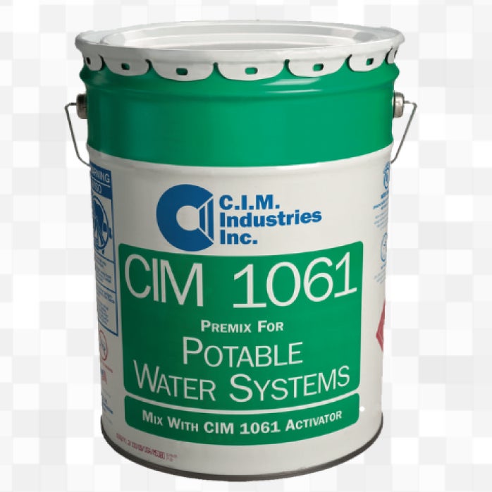 CIM 1061 potable waterproofing topcoat 5 gal bucket