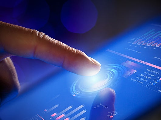 Touch screen display for electronics