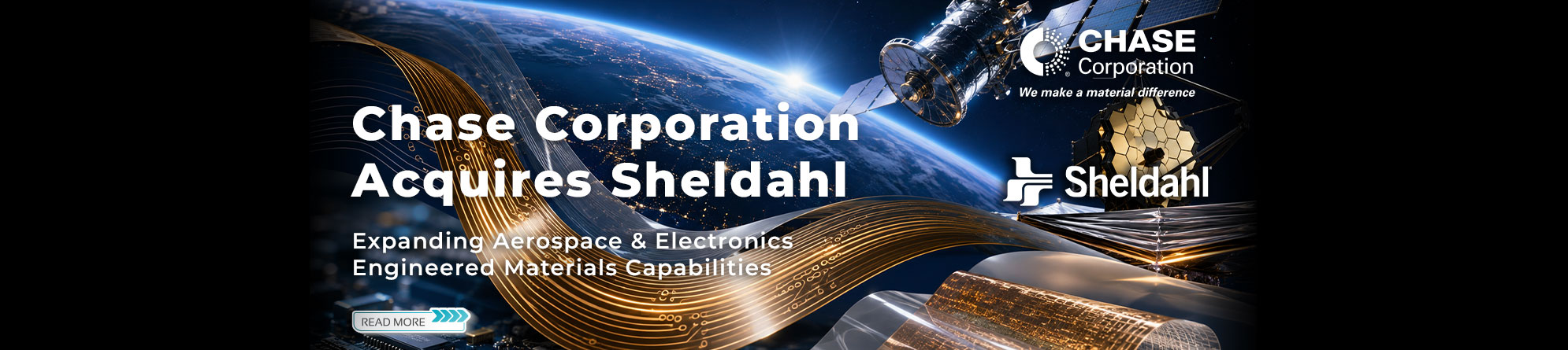 Chase Corporation acquires Shendahl expanding aerospace and electronics engineered materials capabilities.