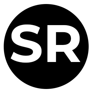 Letters SR in a black circle